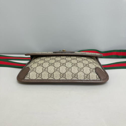 Gucci Neo Vintage Belt Bag GG Supreme Monogram Beige Brown Green