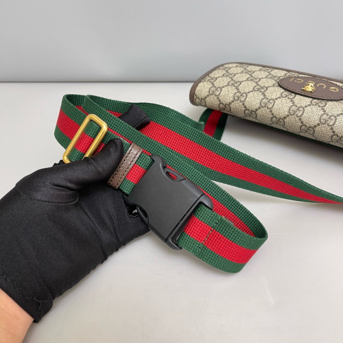 Gucci Neo Vintage Belt Bag GG Supreme Monogram Beige Brown Green