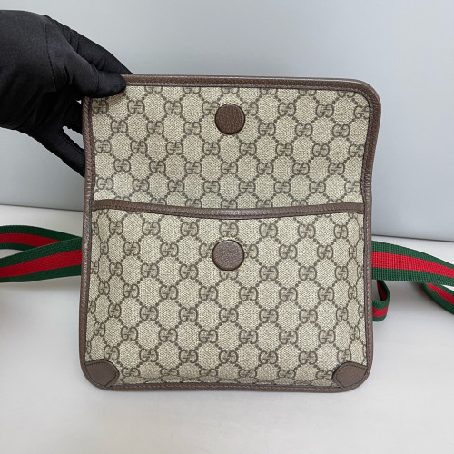 Gucci Neo Vintage Belt Bag GG Supreme Monogram Beige Brown Green