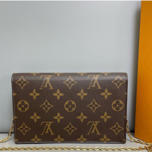 Louis Vuitton Flore Chain Wallet Monogram Fuchsia