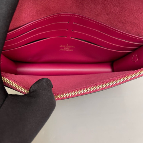 Louis Vuitton Flore Chain Wallet Monogram Fuchsia