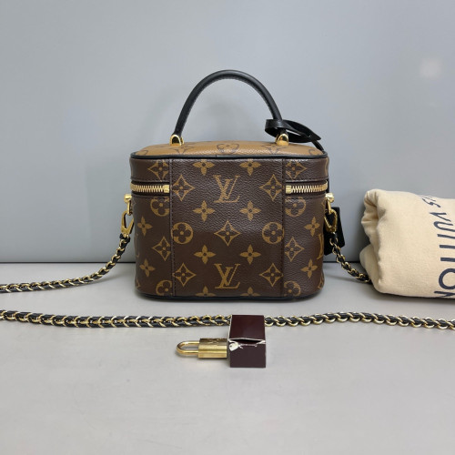 Louis Vuitton Vanity PM Reverse Monogram Brown Black