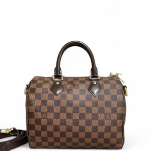 Louis Vuitton Speedy Bandouliere 25 Damier Ebene Brown