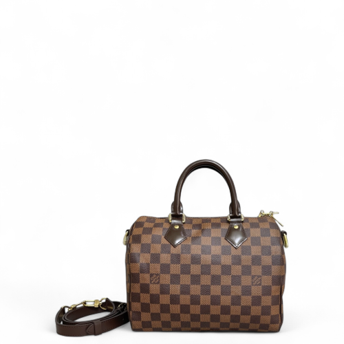 Louis Vuitton Speedy Bandouliere 25 Damier Ebene Brown