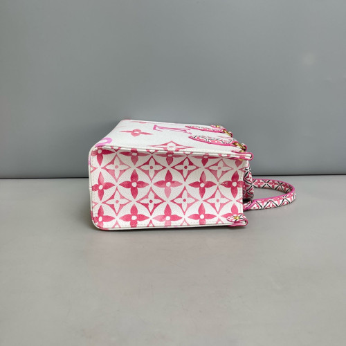 Louis Vuitton Onthego PM Monogram White Pink