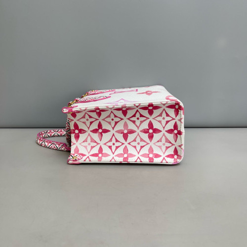Louis Vuitton Onthego PM Monogram White Pink