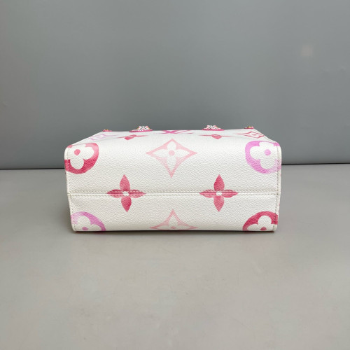 Louis Vuitton Onthego PM Monogram White Pink