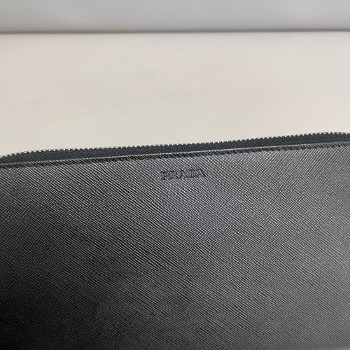 Prada Continental Wallet Saffiano Calfskin Black
