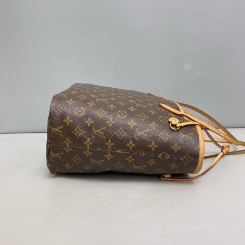 Louis Vuitton Neverfull MM Monogram Brown Fuchsia