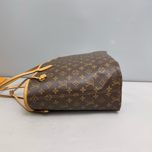Louis Vuitton Neverfull MM Monogram Brown Fuchsia