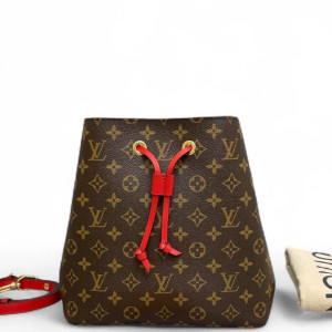 Louis Vuitton Neonoe MM Monogram Brown Red