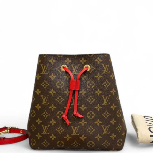 Louis Vuitton Neonoe MM Monogram Brown Red