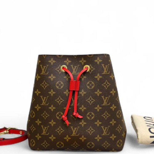 Louis Vuitton Neonoe MM Monogram Brown Red
