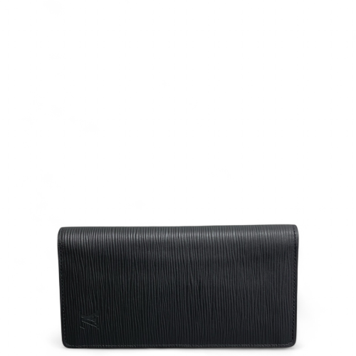 Louis Vuitton Brazza Wallet Epi Black