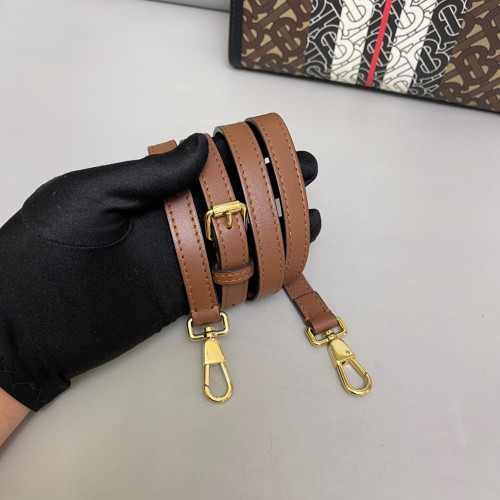 Burberry Mini Two Tone Pocket Bag Monogram Smooth Calfskin Brown Black White