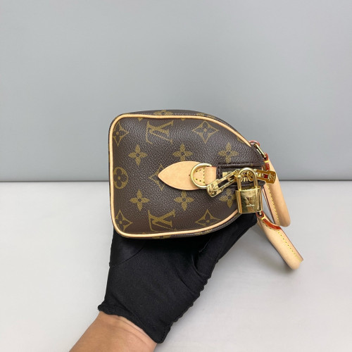 Louis Vuitton Speedy Bandouliere 20 Monogram Brown Natural Tan