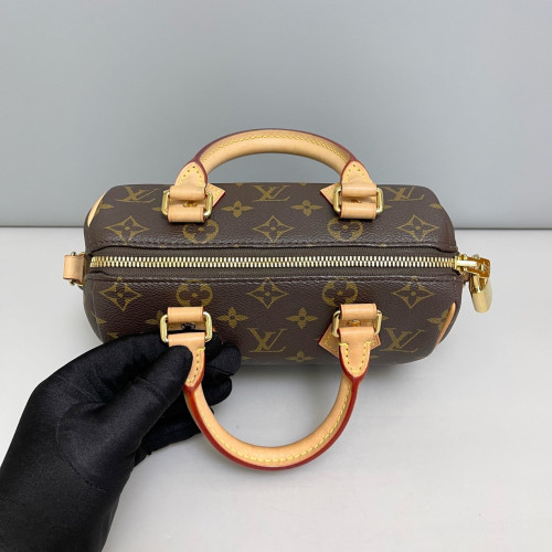 Louis Vuitton Speedy Bandouliere 20 Monogram Brown Natural Tan