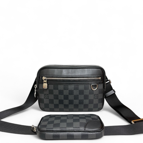 Louis Vuitton Messenger Damier Graphite Black
