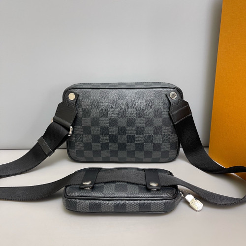 Louis Vuitton Messenger Damier Graphite Black