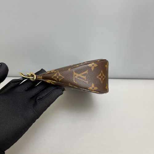 Louis Vuitton Shoulder Bag Monogram Brown Black