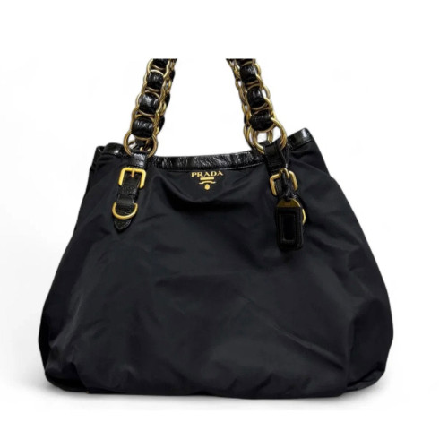 Prada Tote Bag Nylon Vela Black