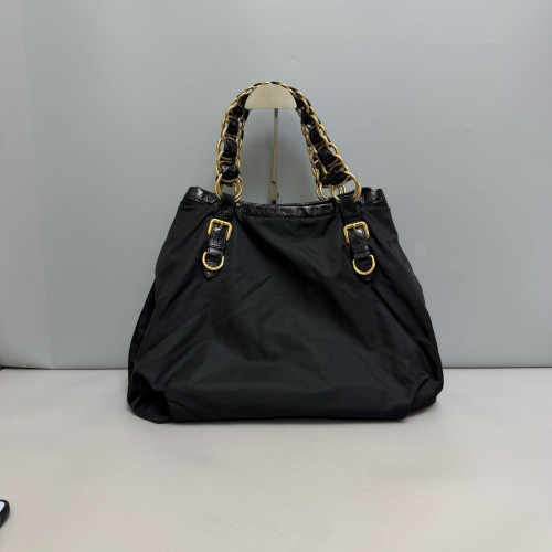 Prada Tote Bag Nylon Vela Black