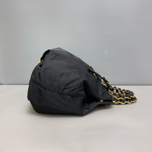 Prada Tote Bag Nylon Vela Black
