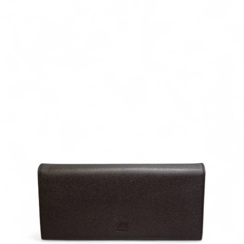 Loewe Continental Wallet Calfskin Dark Brown