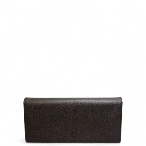 Loewe Continental Wallet Calfskin Dark Brown