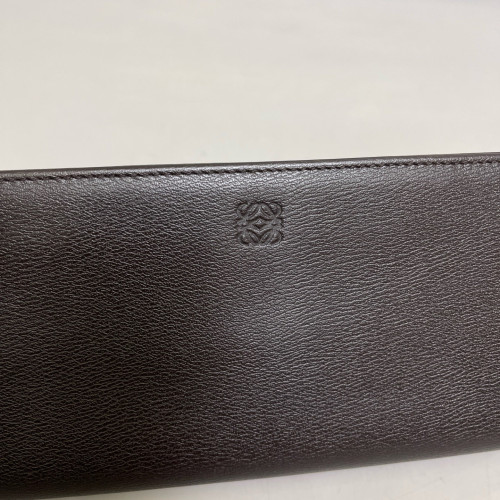 Loewe Continental Wallet Calfskin Dark Brown