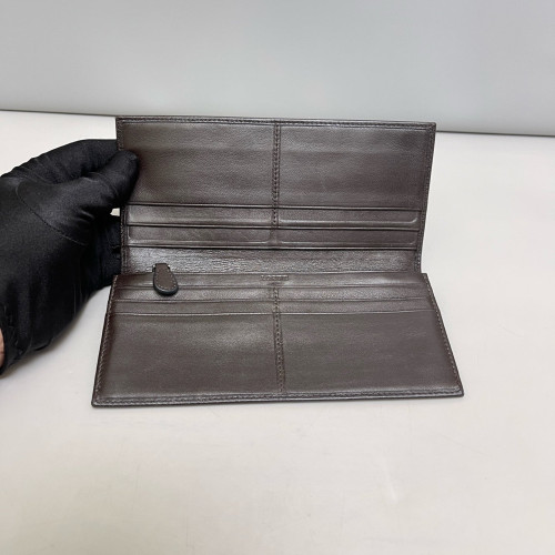 Loewe Continental Wallet Calfskin Dark Brown