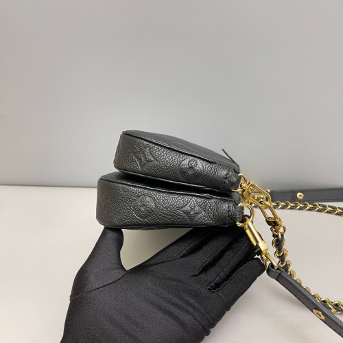 Louis Vuitton Multi Pochette Accessories Monogram Empreinte Giant Black