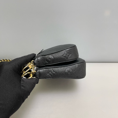 Louis Vuitton Multi Pochette Accessories Monogram Empreinte Giant Black