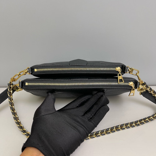 Louis Vuitton Multi Pochette Accessories Monogram Empreinte Giant Black