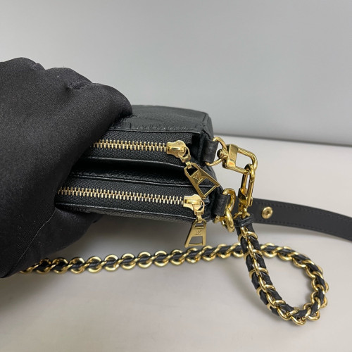 Louis Vuitton Multi Pochette Accessories Monogram Empreinte Giant Black