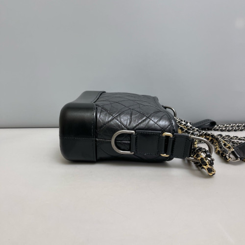 Chanel Quilted Small Gabrielle Hobo Calfskin Black Chanel Quilted Small Gabrielle Hobo Calfskin Black