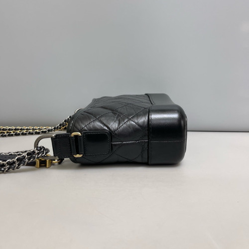 Chanel Quilted Small Gabrielle Hobo Calfskin Black Chanel Quilted Small Gabrielle Hobo Calfskin Black