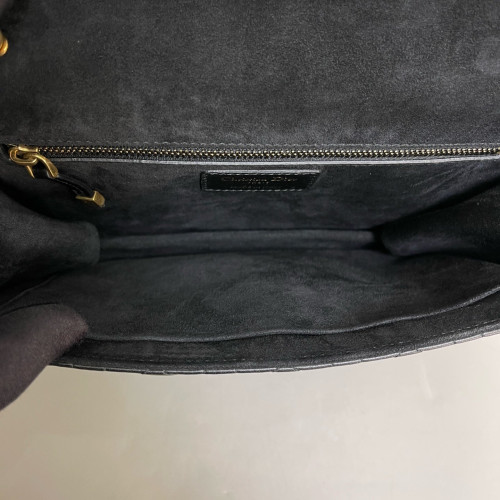 Dior Cannage Dioraddict Flap Calfskin Black