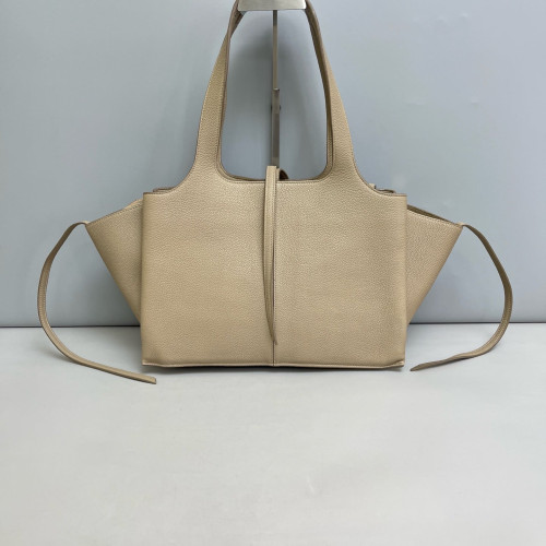 Celine Small Tri-Fold Bag Grained Calfskin Grey