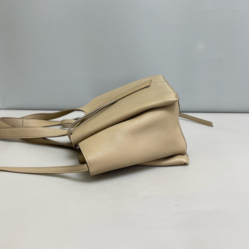 Celine Small Tri-Fold Bag Grained Calfskin Grey