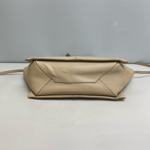 Celine Small Tri-Fold Bag Grained Calfskin Grey