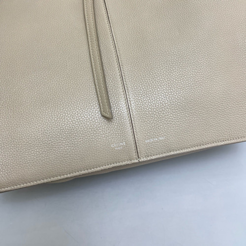 Celine Small Tri-Fold Bag Grained Calfskin Grey