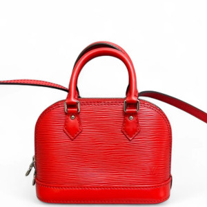 Louis Vuitton Nano Alma Epi Red