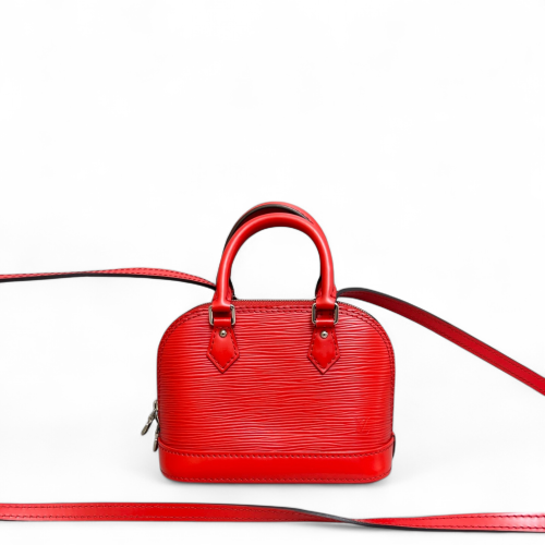 Louis Vuitton Nano Alma Epi Red