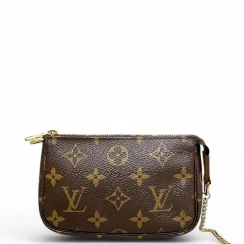 Louis Vuitton Mini Pochette Accessories NM Monogram Brown