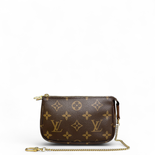 Louis Vuitton Mini Pochette Accessories NM Monogram Brown