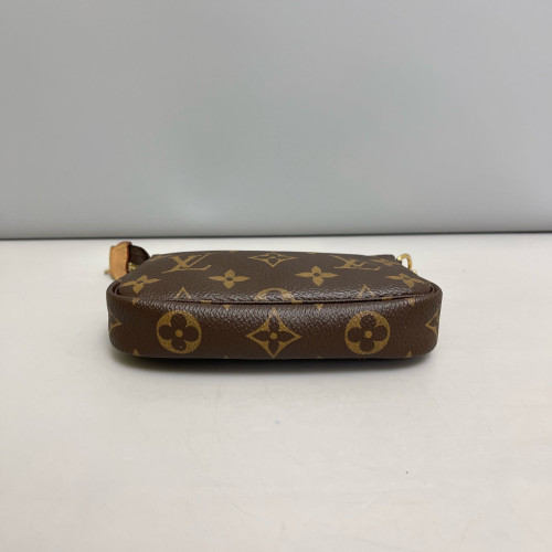 Louis Vuitton Mini Pochette Accessories NM Monogram Brown