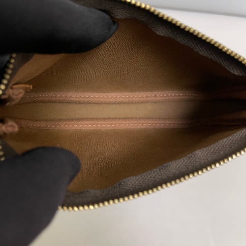 Louis Vuitton Mini Pochette Accessories NM Monogram Brown
