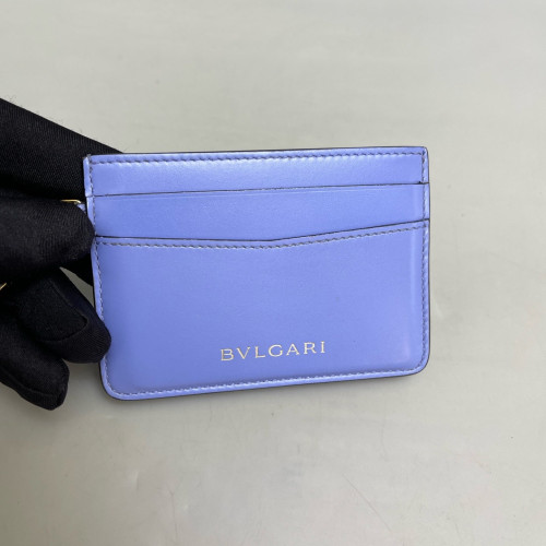 Bvlgari Serpenti Forever Card Holder Smooth Calfskin Blue