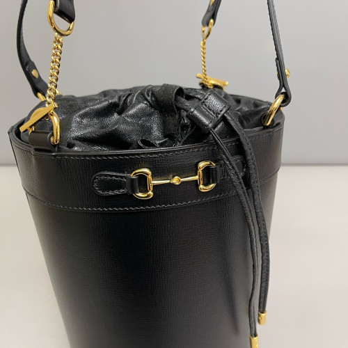 Gucci Bucket Calfskin Black Gucci Bucket Calfskin Black